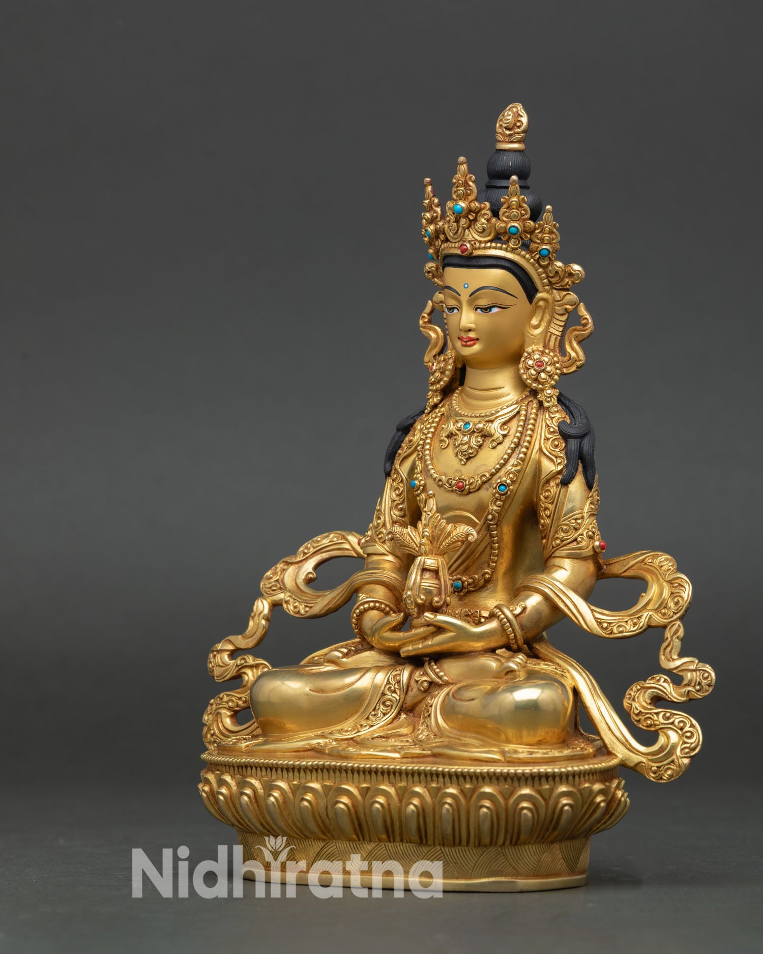 Three Long Life Set – Handmade Buddhist Sculpture from Nepal