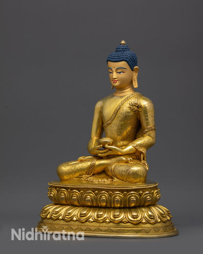Exquisite Amitabha Buddha Statue | Artisan Crafted Devotional Sculpture