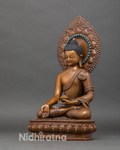 Ratnasambhava Buddha Statue | Handcrafted Tibetan Wealth Deity from Nepal