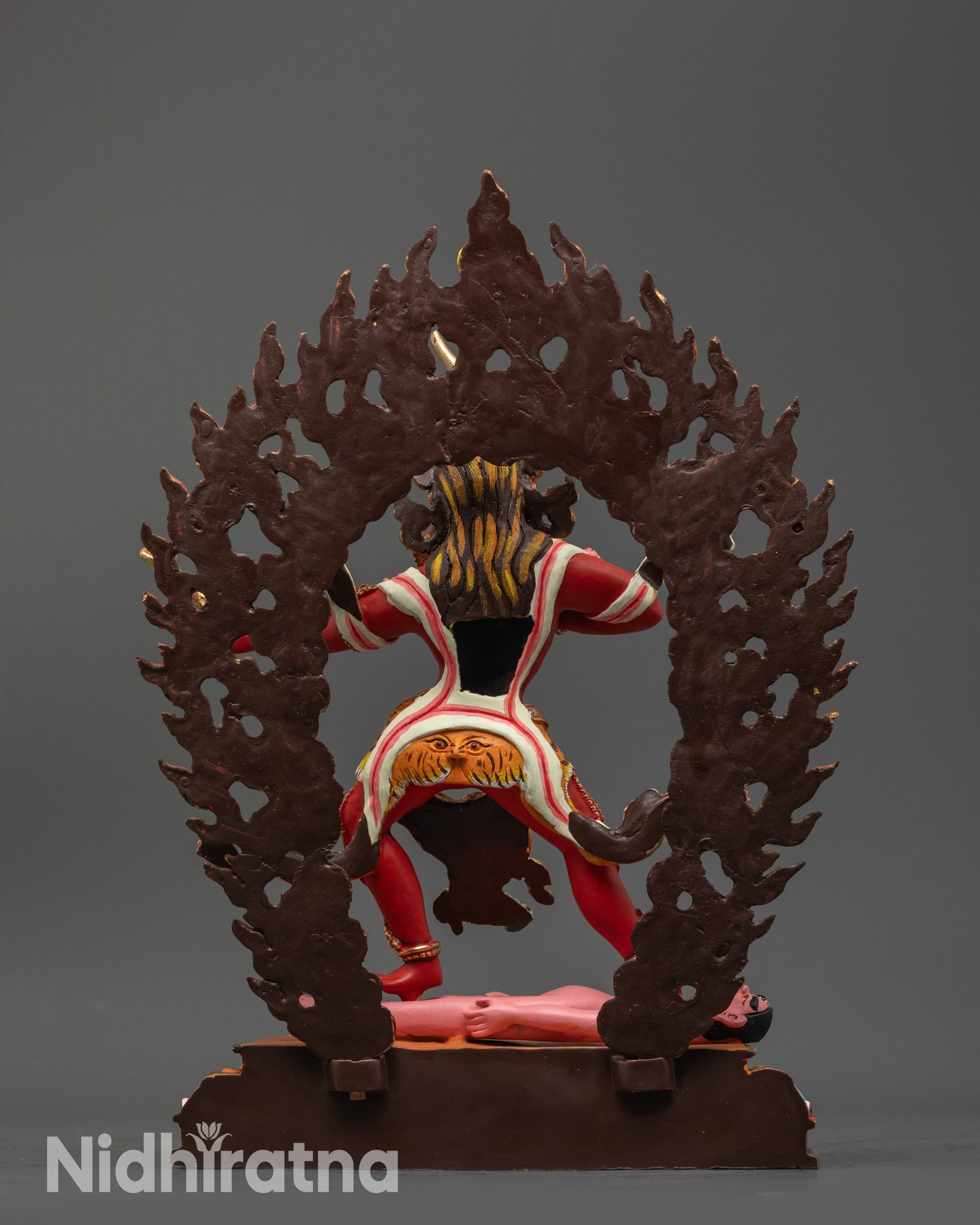 Acrylic Coloured Ekajati Statue | Handmade Wrathful Protector Sculpture