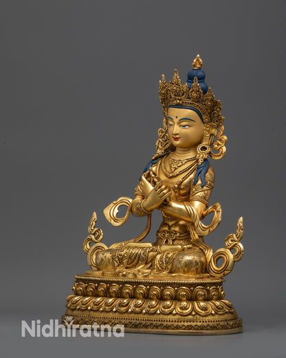 Primordial Vajradhara Sculpture | Himalayan Buddhist Master of Tantra