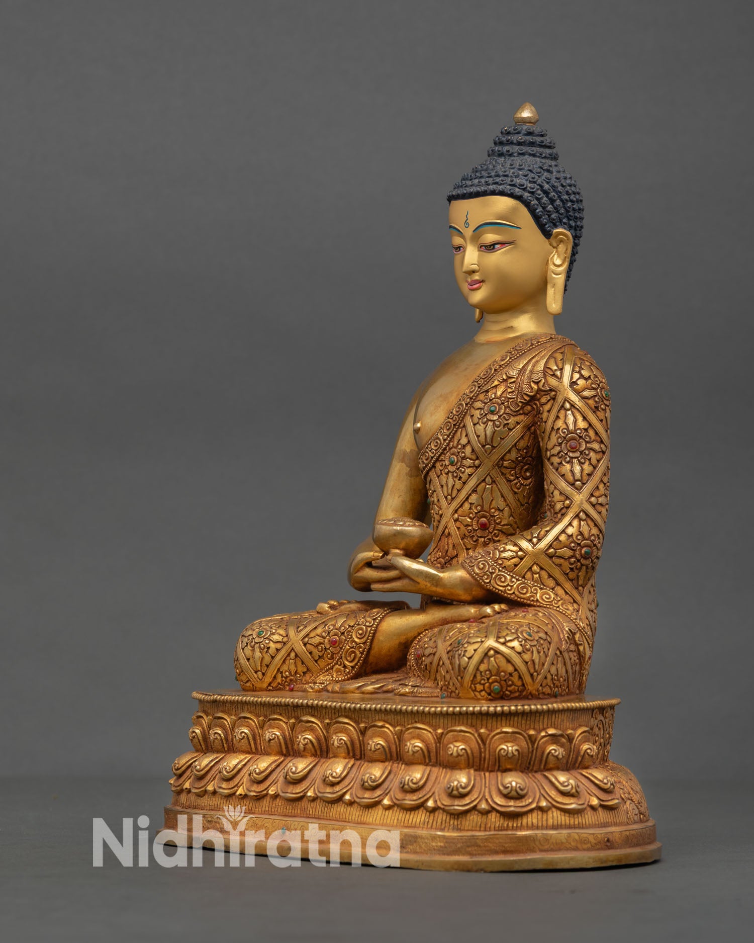 Amitabha Buddha Copper Sculpture | Buddha of Infinite Light