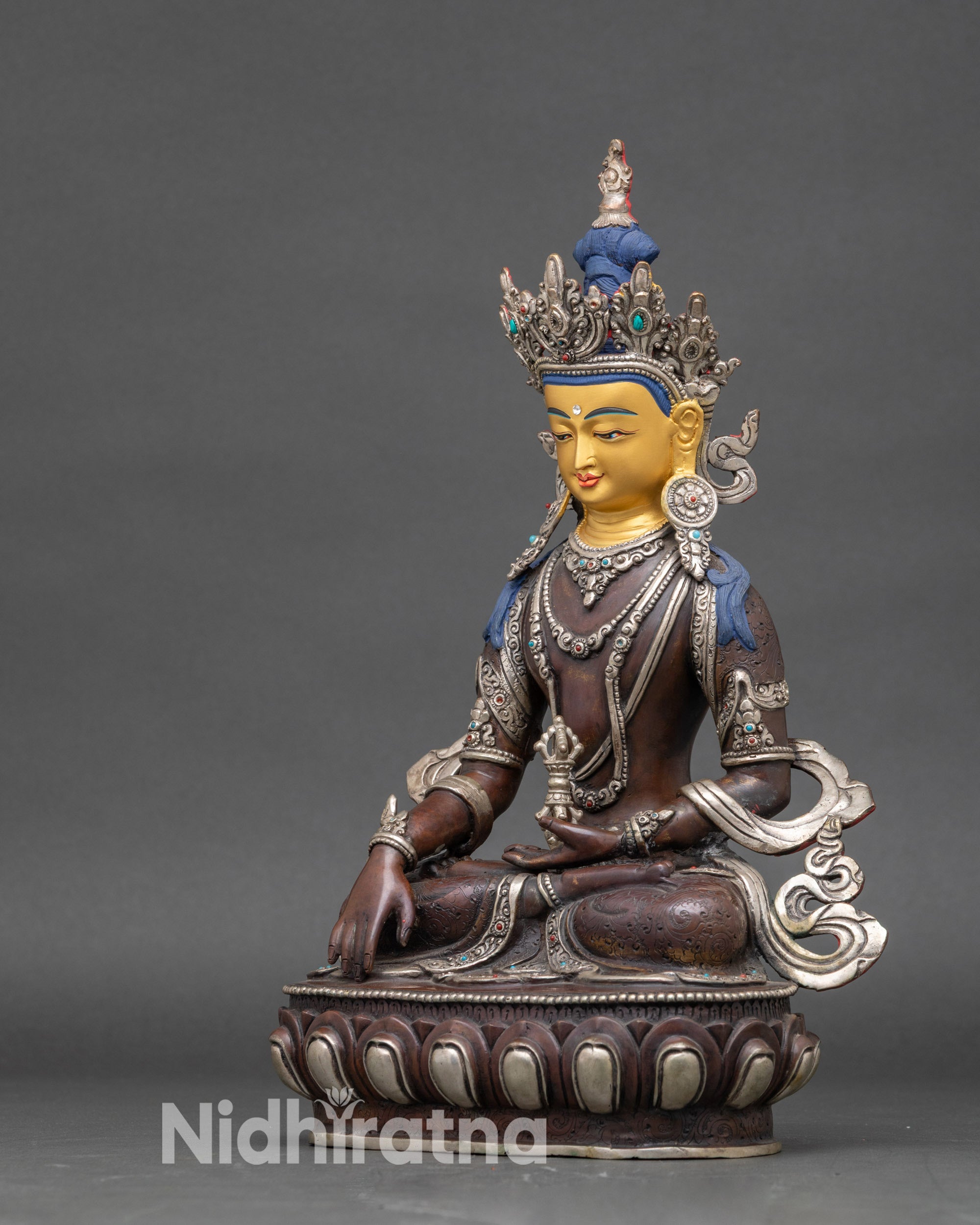 Handcrafted Mitrugpa Statue | Nepalese Guardian Deity Art for Meditation