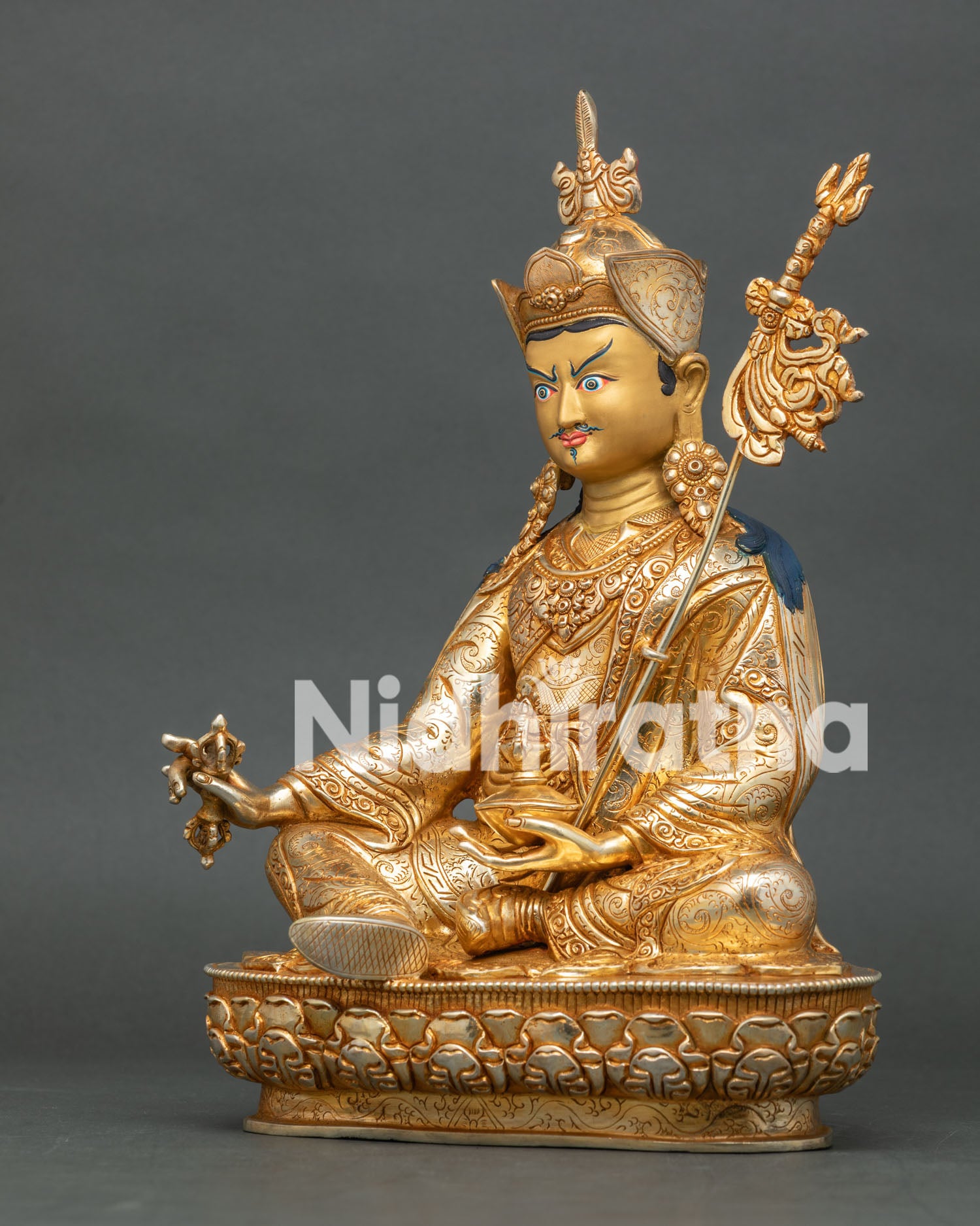 Guru Rinpoche Sculpture | Traditional Buddhist Artwork