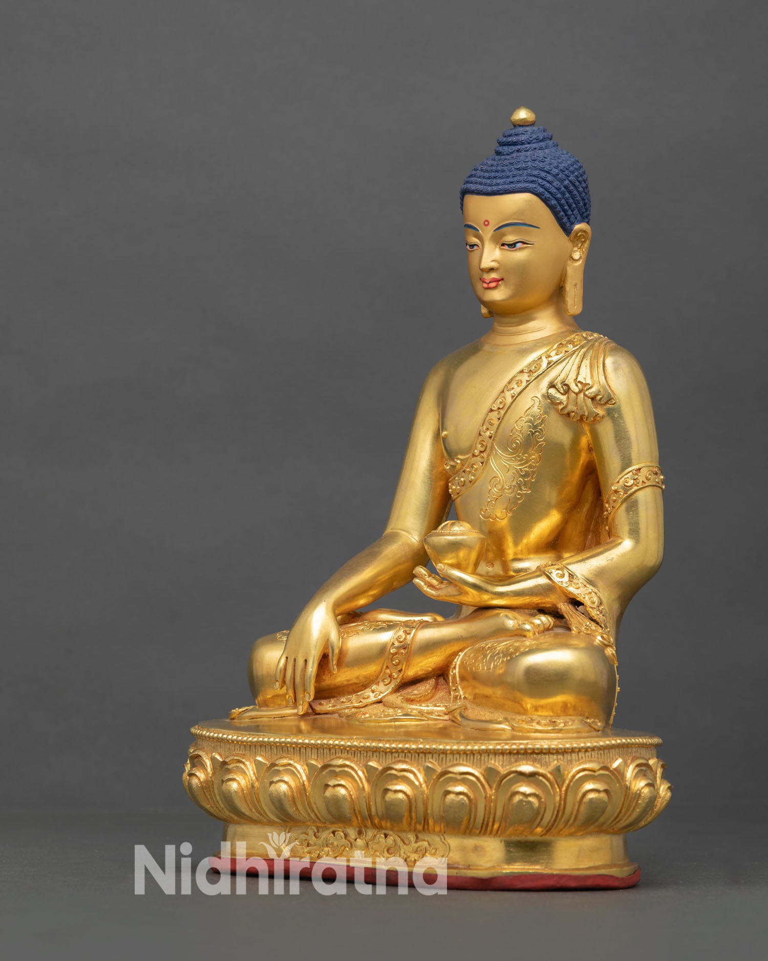 Tibetan Buddha Shakyamuni Statue | Handcrafted in Nepal