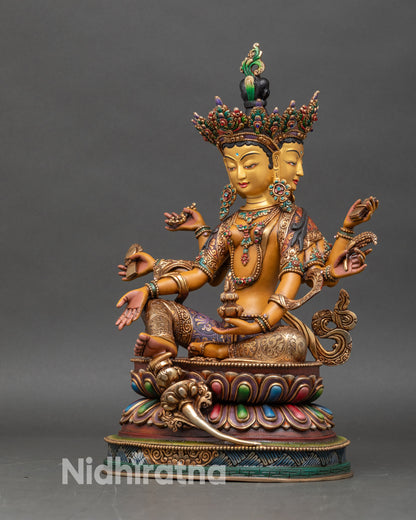Sacred Vasudhara Statue - Goddess of Prosperity and Blessings