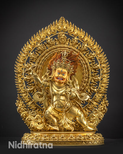 Powerful Vajrapani Statue | Rare Handcrafted Nepalese Masterpiece Idol