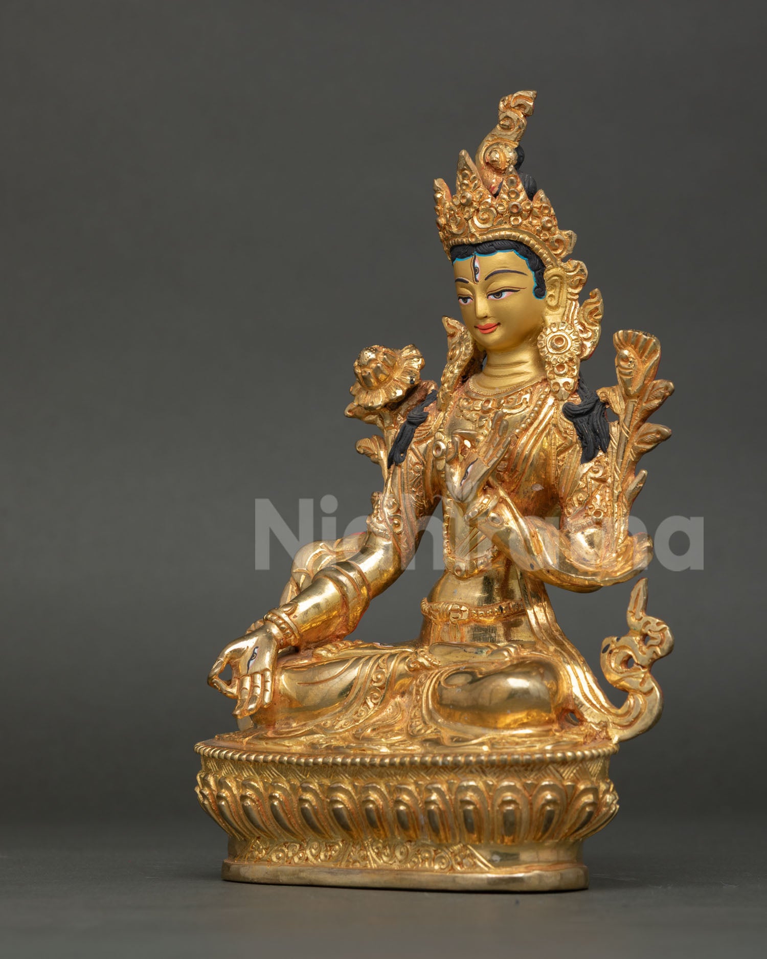 White Tara Statue | Seven-Eyed Goddess of Healing