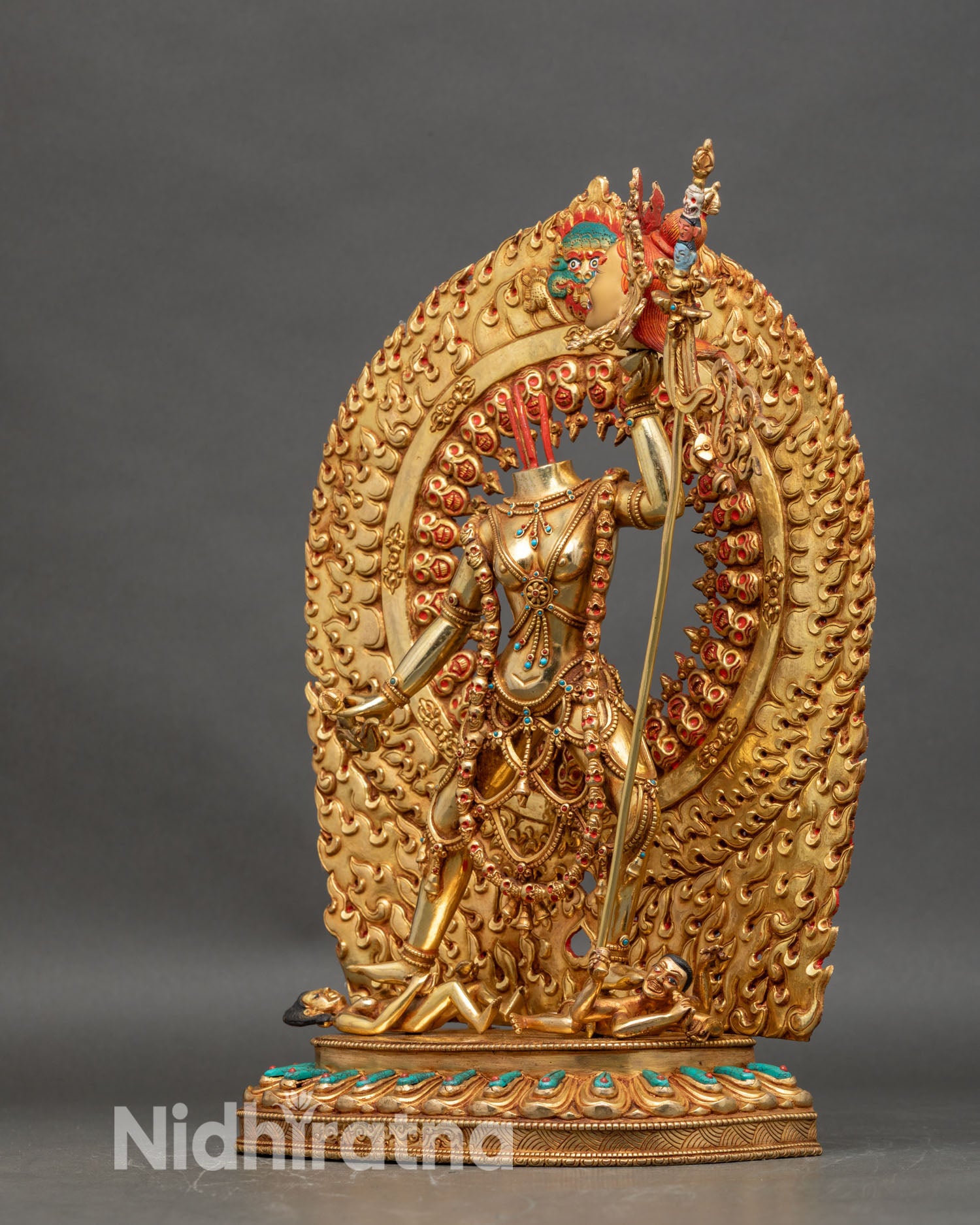 Handcrafted Vajrayogini Ucheyme | Severed Head Dakini Sculpture