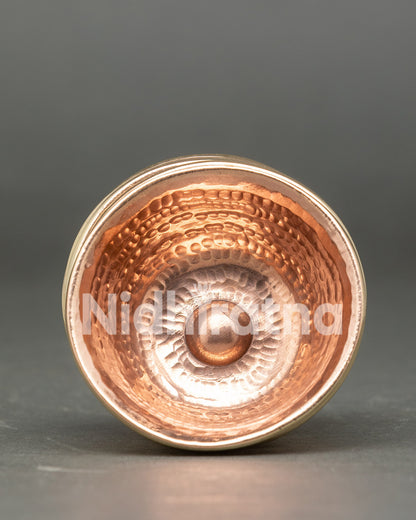 Copper Water Offering Bowl | Handcrafted Set for Sacred Rituals
