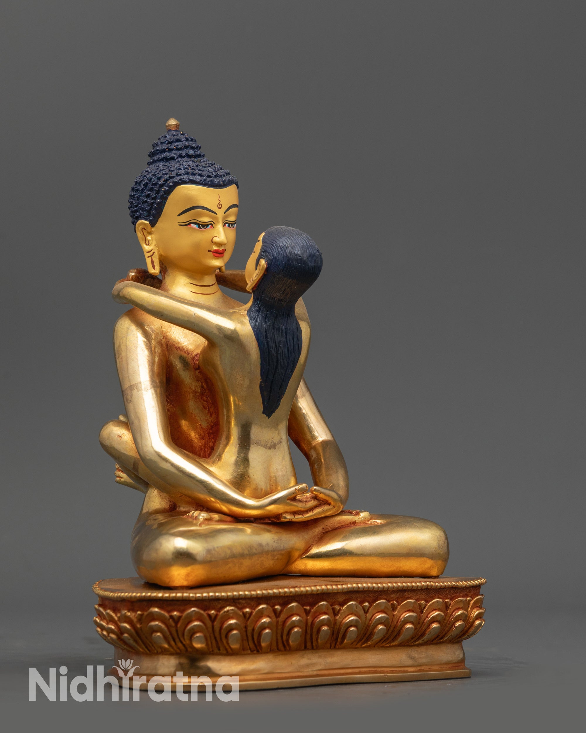 Samantabhadra with His consort Statue | Nepalese Handmade Artwork