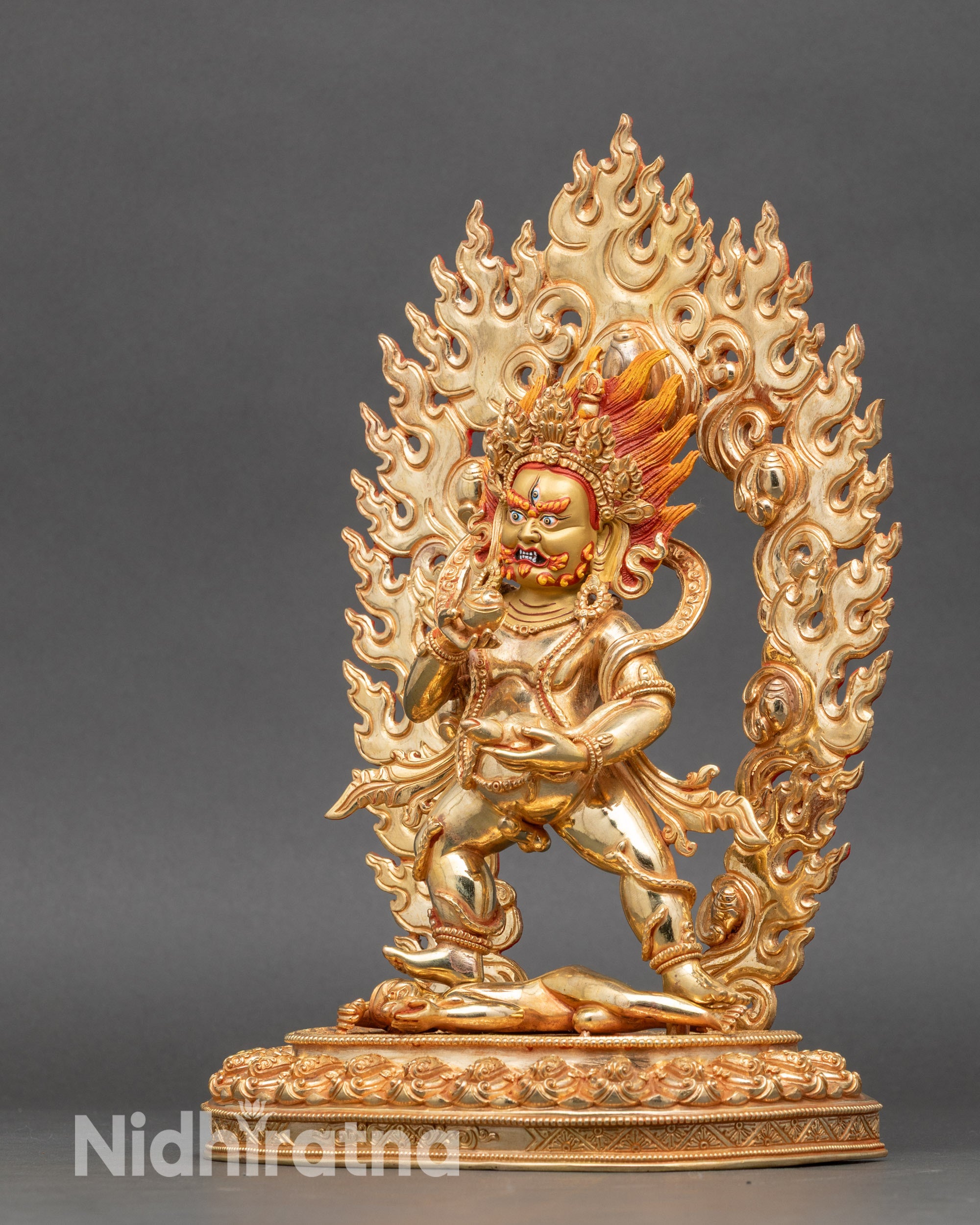 Black Dzambhala Statue – Tibetan Deity of Protection & Abundance
