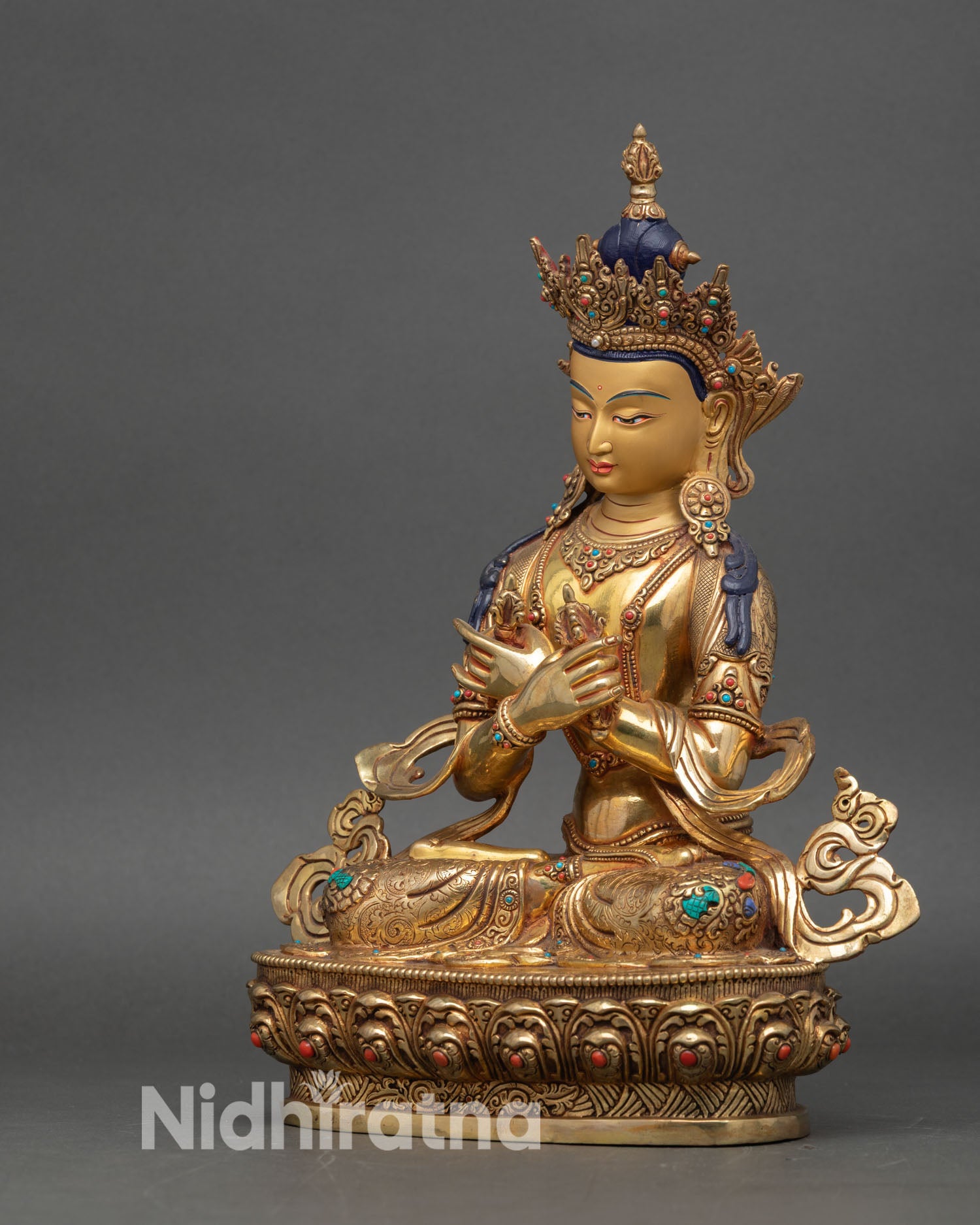 Vajradhara Statue – Sacred Himalayan Buddhist Copper Art
