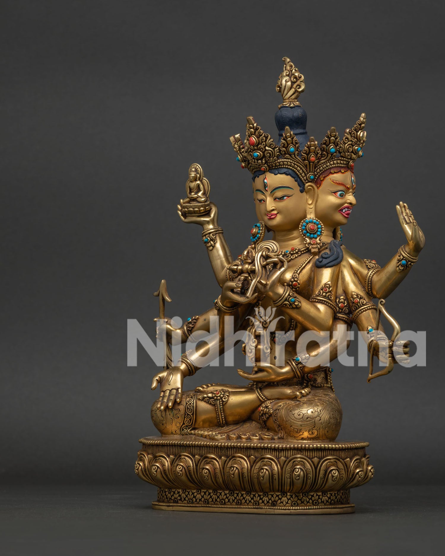 Namgyalma Statue | 24K Gold-Fire Gilded Copper Art