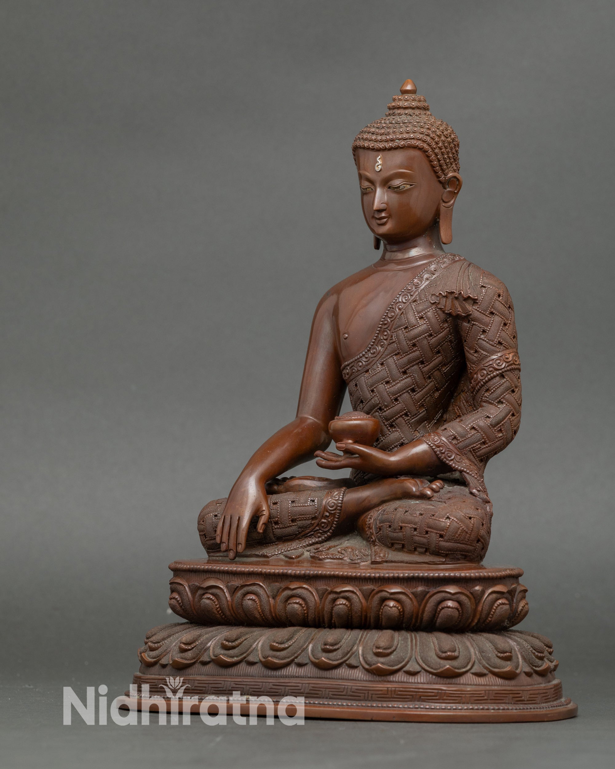 Buddha Shakyamuni Altar Statue | Handcrafted Nepalese Spiritual Art