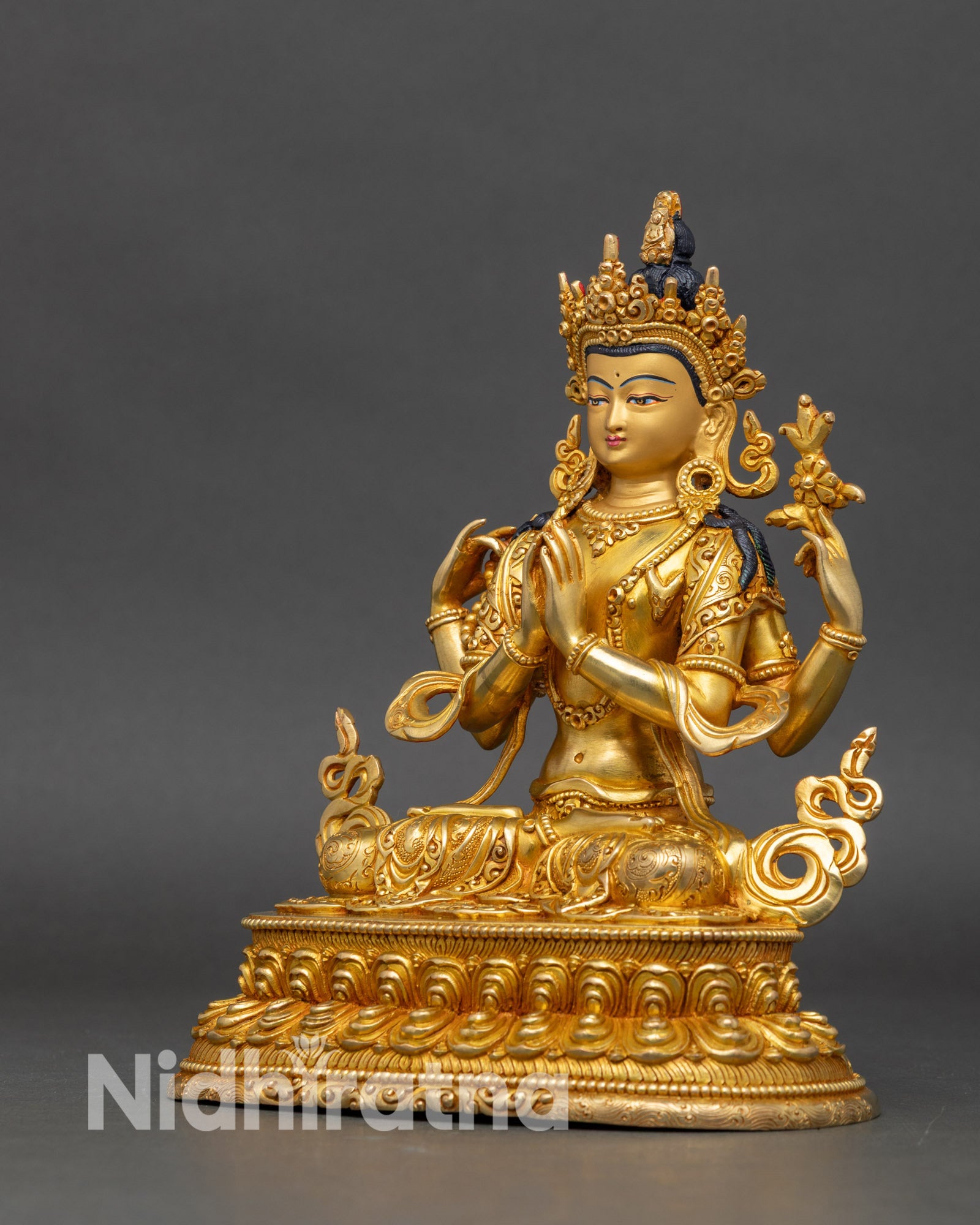 Handcrafted Buddhist Chenrezig Statue for Spiritual Guidance