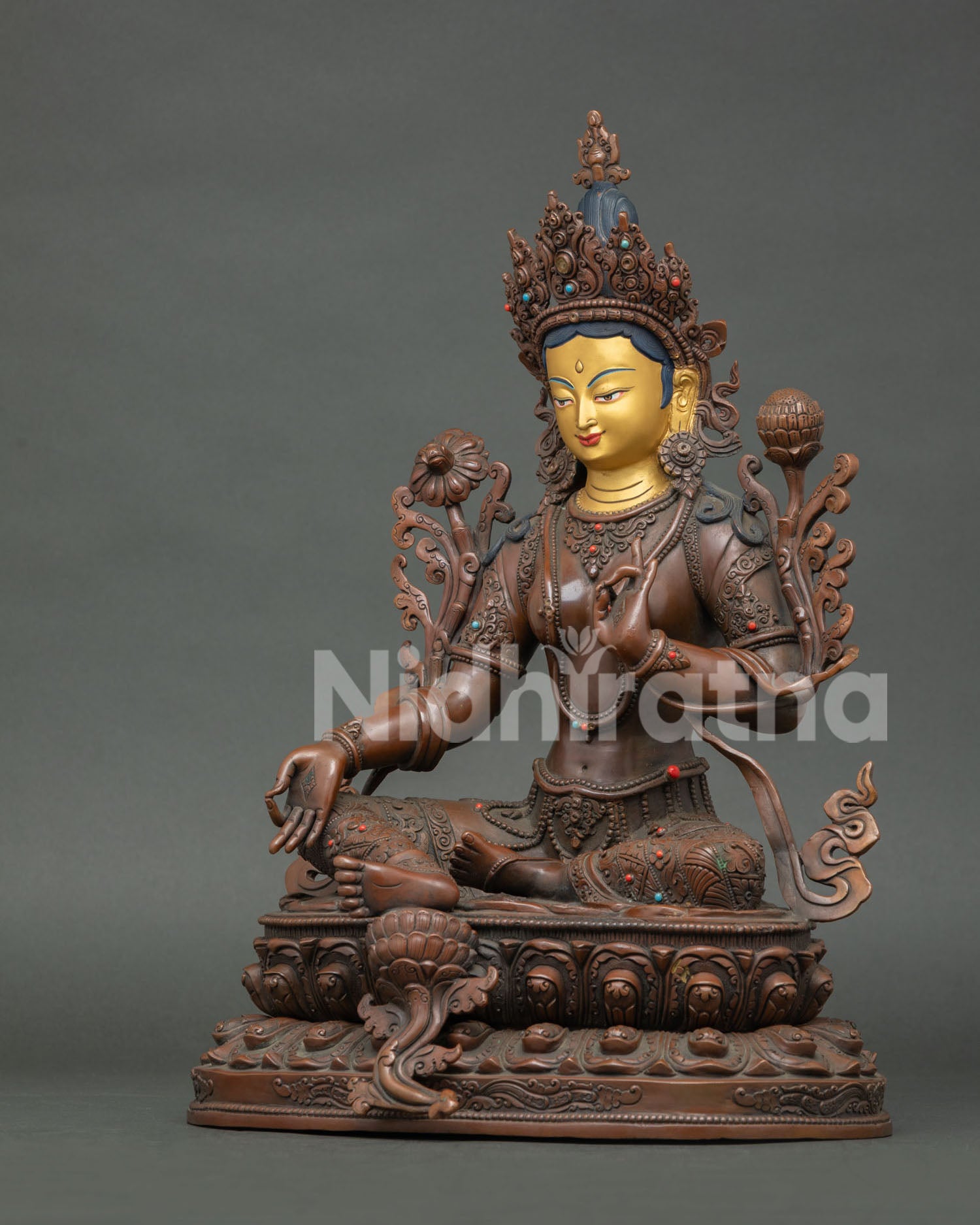 Green Tara Statue