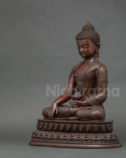 Oxidized Buddha Trio Set Sculpture - Symbol of Peace and Serenity