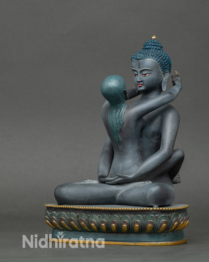 Samantabhadra and Consort Statue for Spiritual Union and Enlightenment