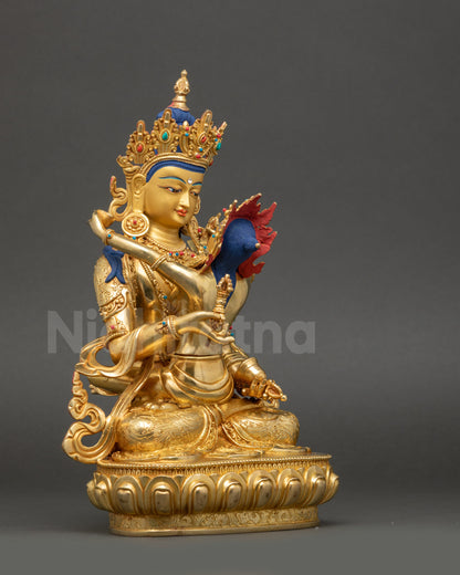 Vajrasattva consort statue, Newari art from Patan, Vajrayana deity