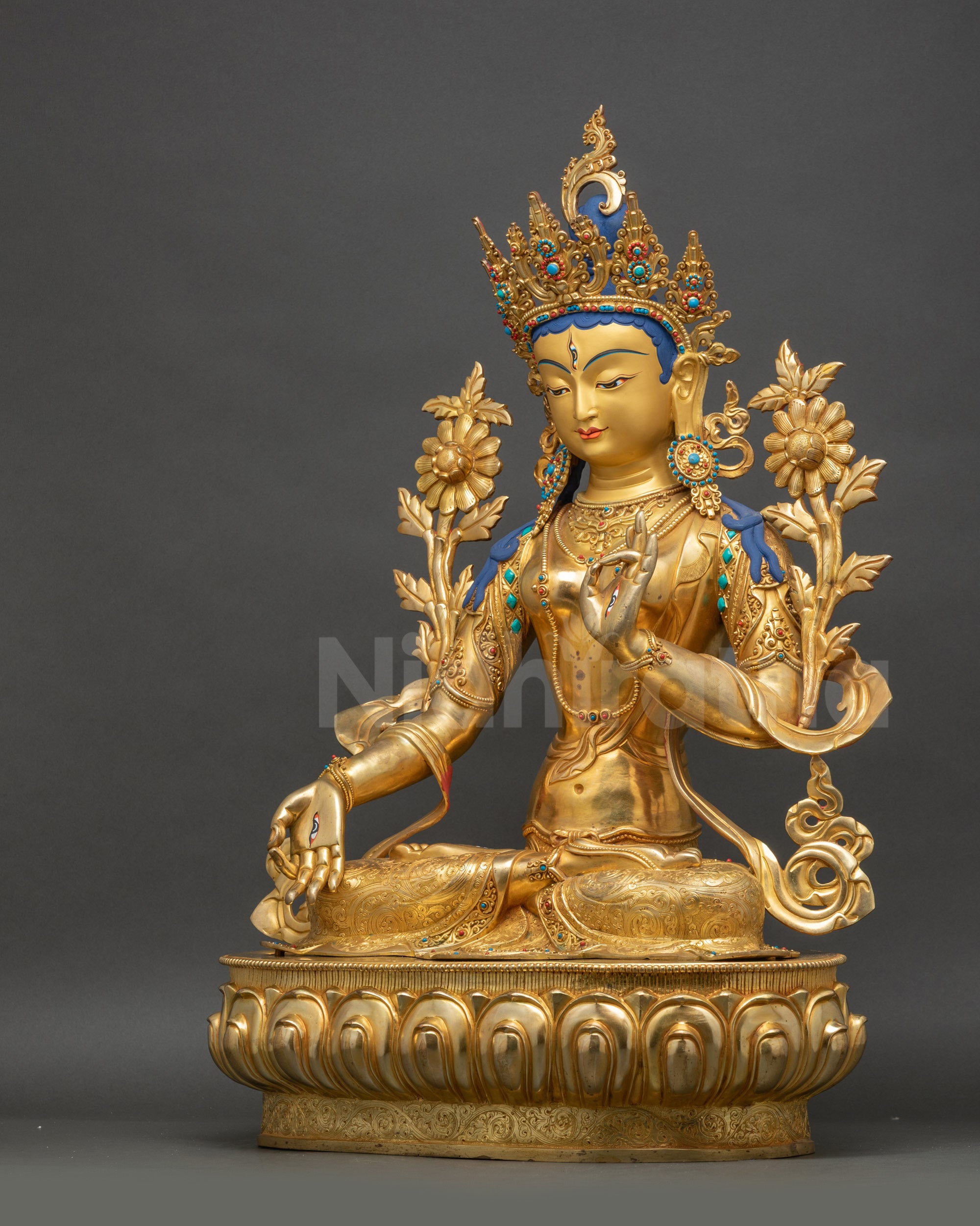 White Tara Statue from Nepal | Healing Buddhist Art