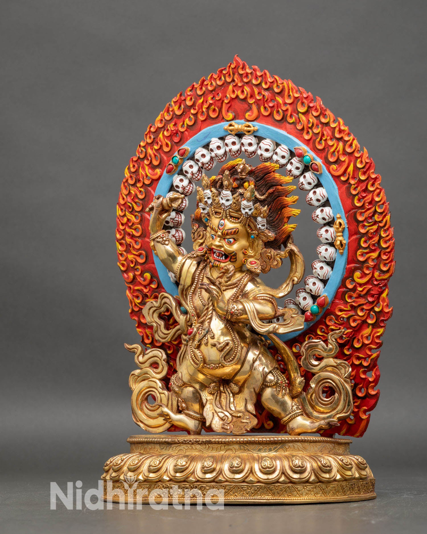 Vajrapani Sculpture - Tibetan Deity of Power and Spiritual Strength