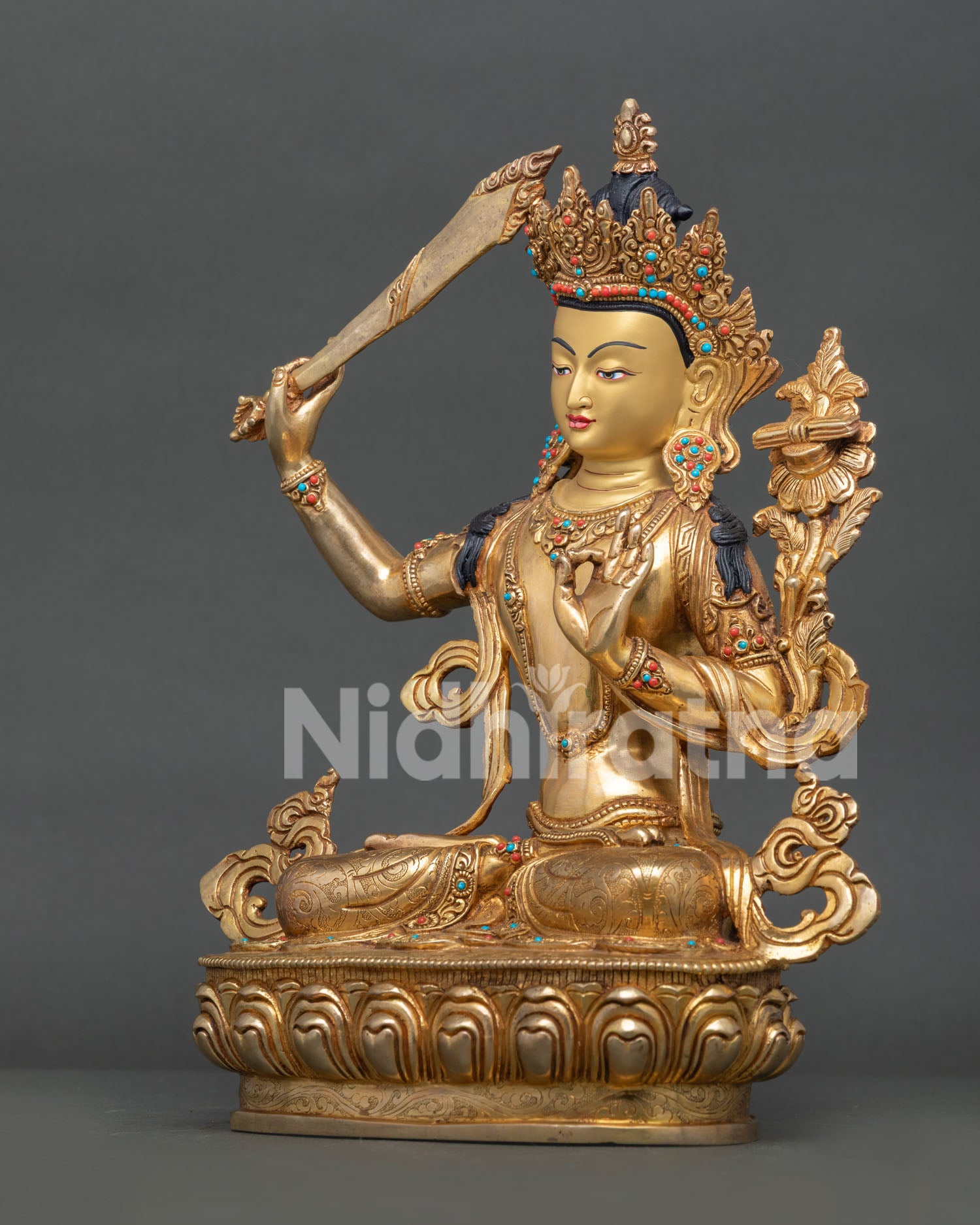 Prince Manjushri Statue | Wisdom Bodhisattva Sculpture