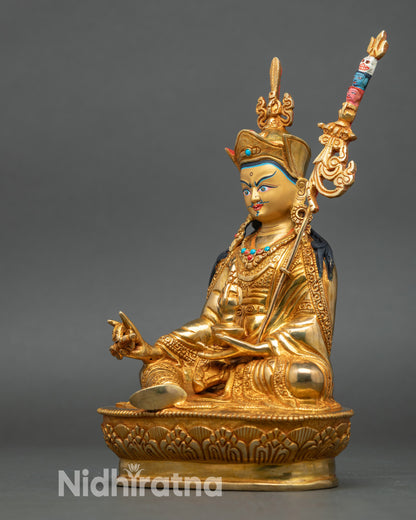Divine Guru Rinpoche Statue for Meditation and Spiritual Practice
