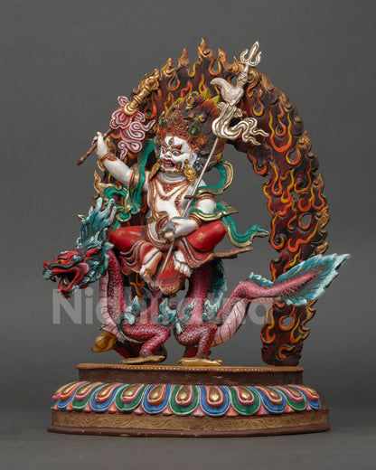 White Dzambhala Statue