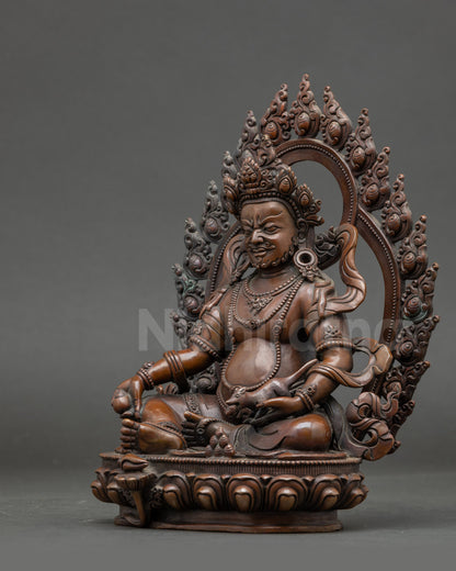 Dzambhala Statue | Handcrafted Nepalese Deity of Wealth & Prosperity