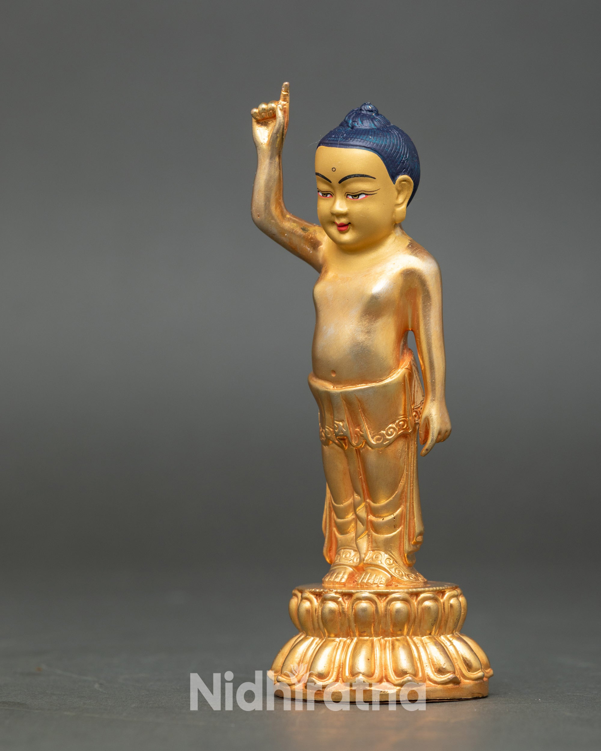 Handmade Little Buddha Figurine - Symbol of Peaceful Blessing