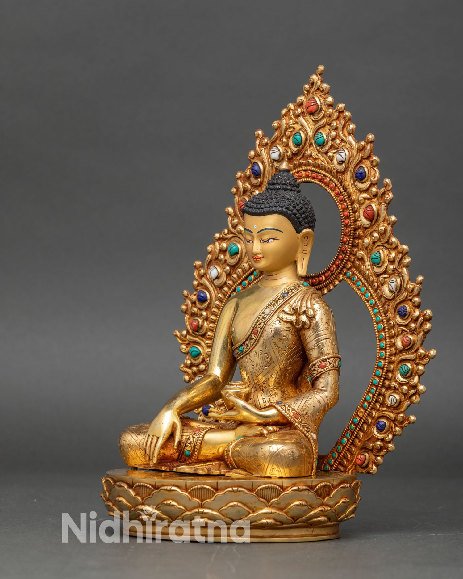 Three Buddha Sculpture Set – Handmade Meditation Altar Figures