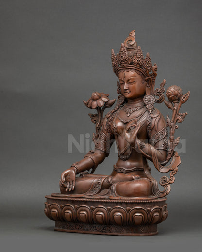 Elegant Tibetan White Tara for Spiritual Protection