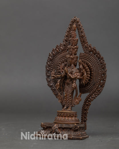 Thousand-Armed Chenrezig Bodhisattva Statue | Nepalese Craftsmanship