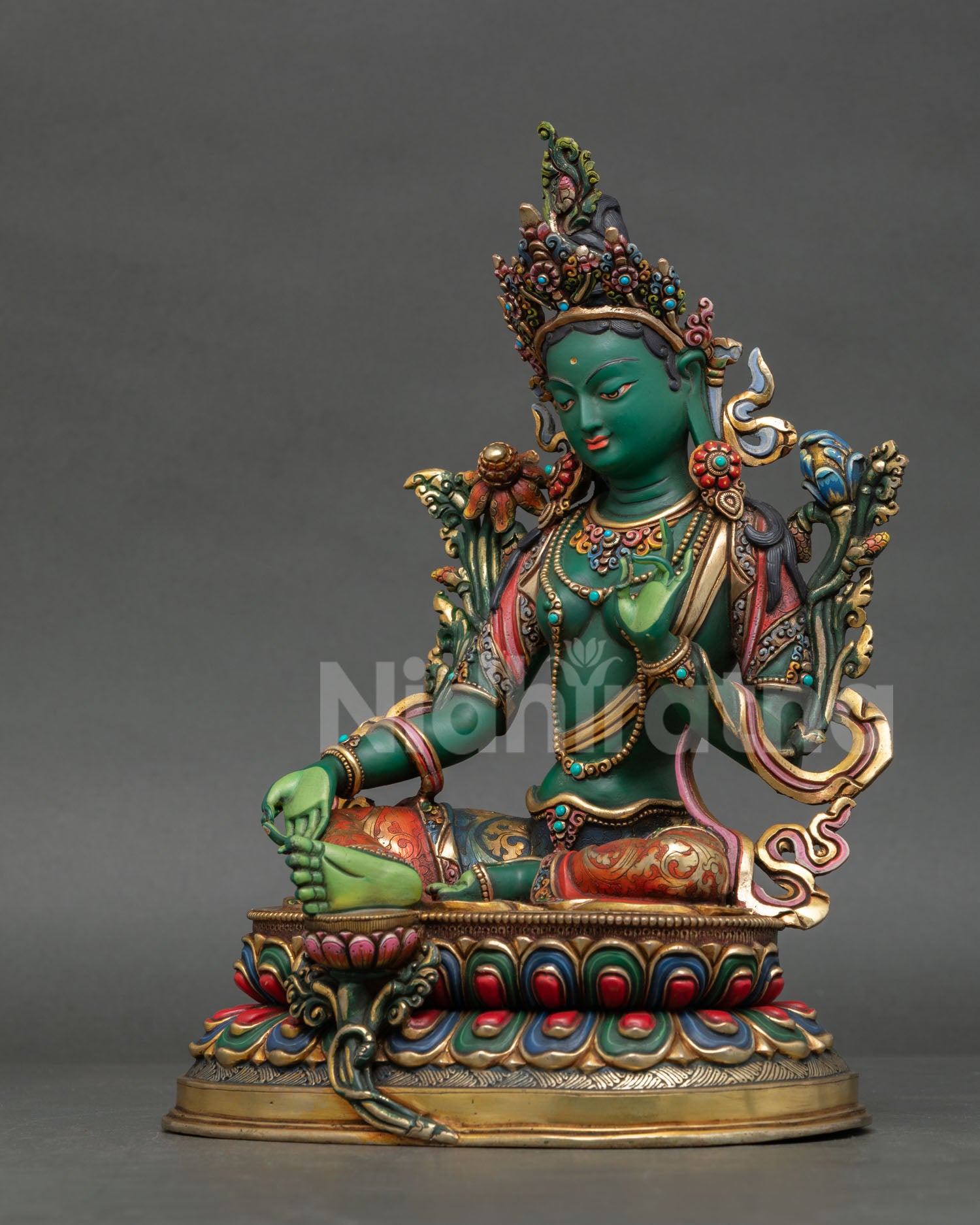 Green Tara Statue - Symbols of Compassion and Protection