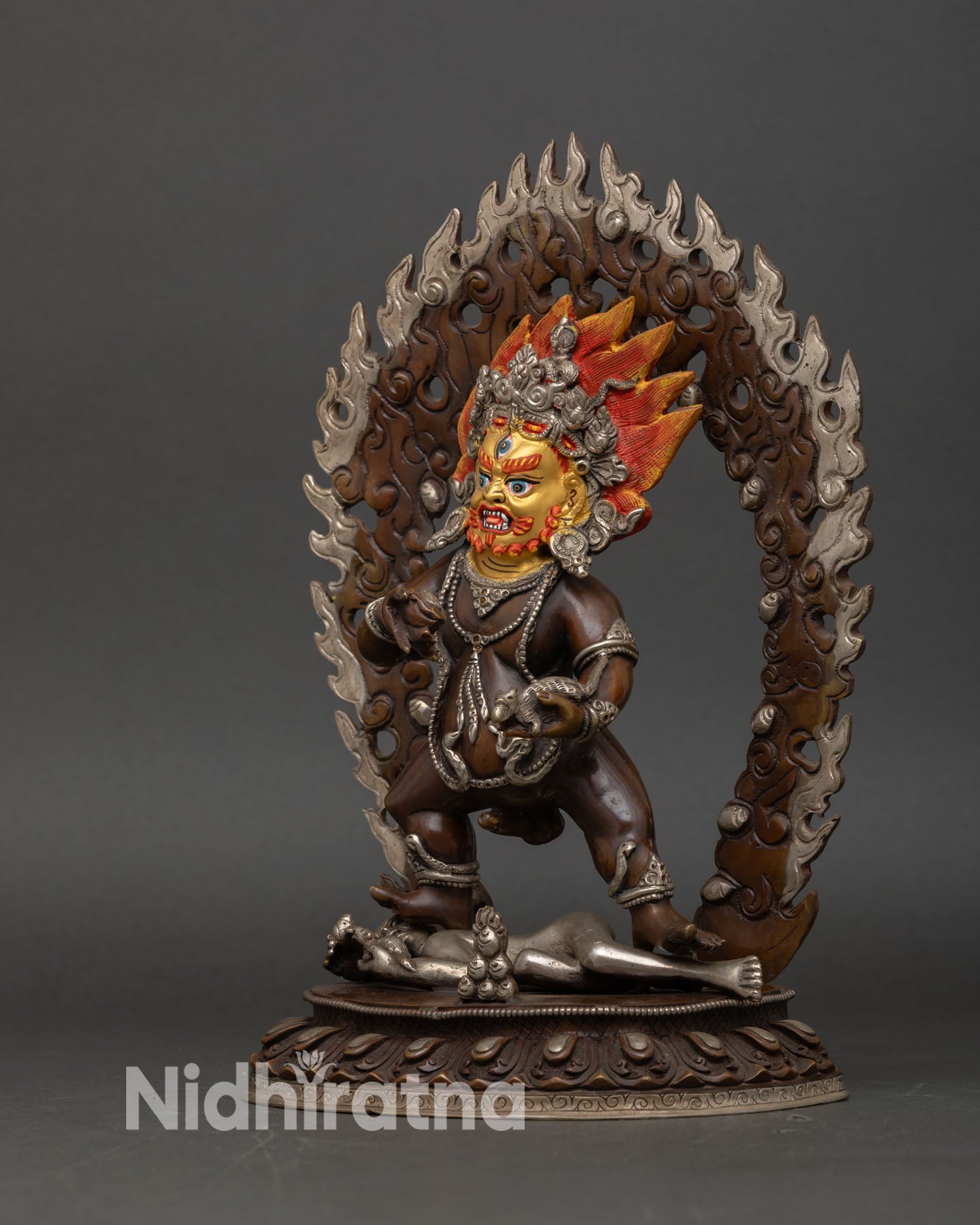 Black Dzambhala Statue | Traditional Nepalese Craftsmanship