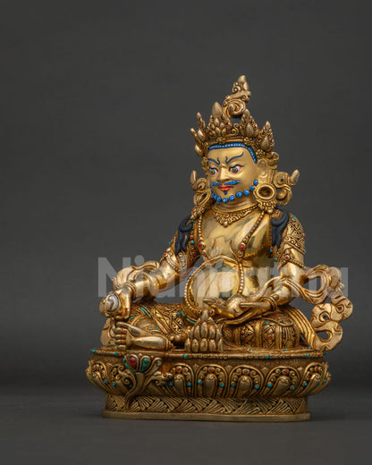 Jambhala Statue for Wealth & Protection | Tibetan Altar Sculpture