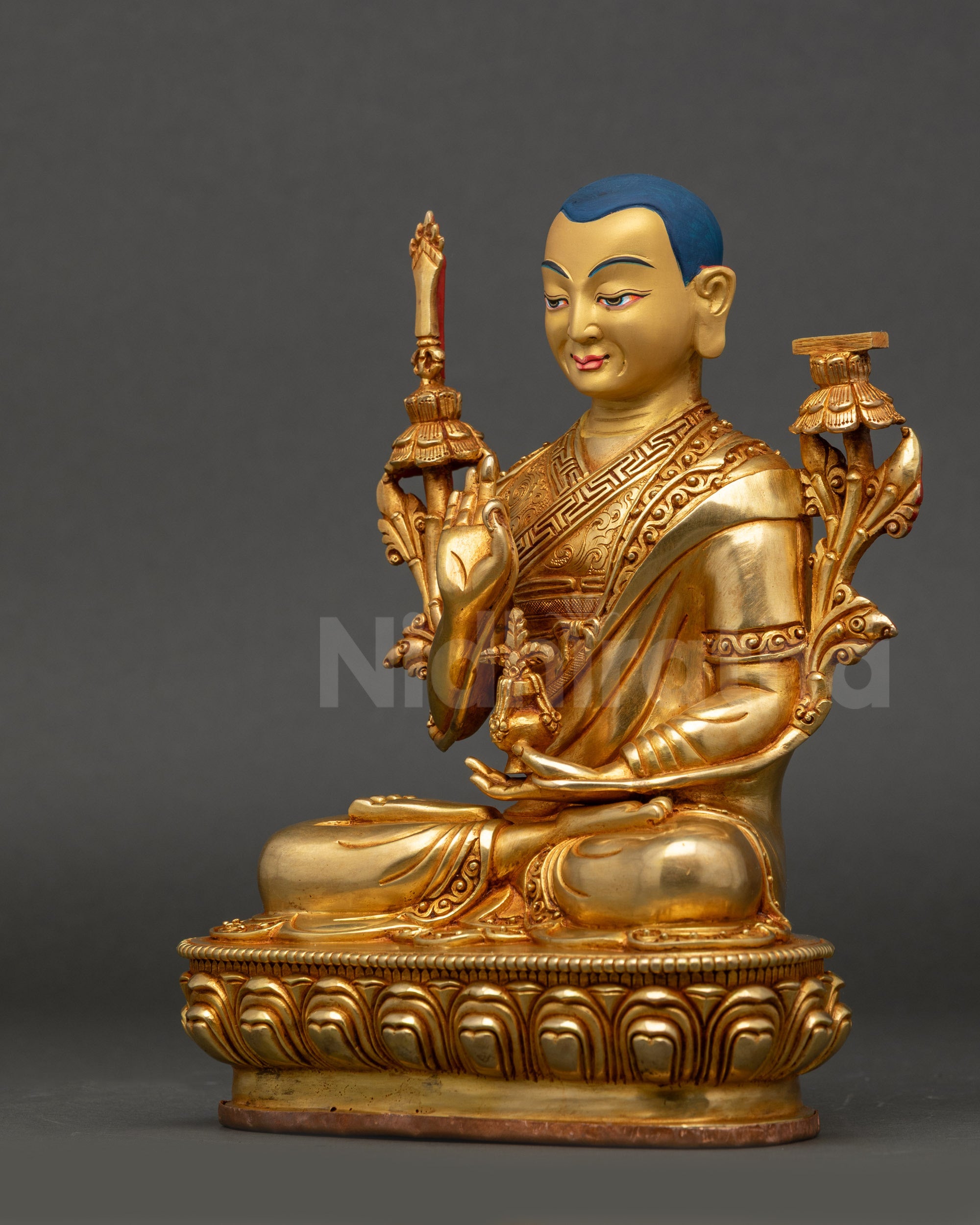 Buddhist Tsongkhapa Statue for Discipline and pure Insight