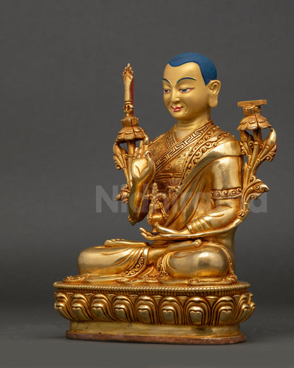 Buddhist Tsongkhapa Statue for Discipline and pure Insight
