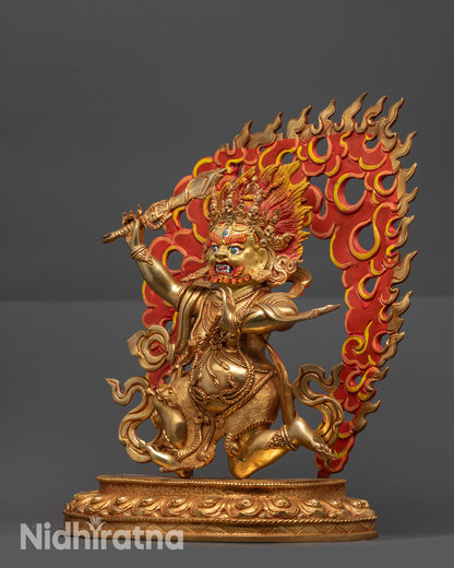 Protector Sankata Statue | Sacred Lost Wax Casted Buddhist Sculpture