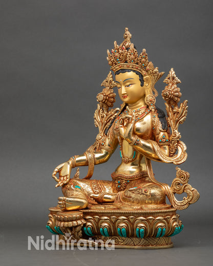 Green Tara Statue – Buddhist Deity of Swift Protection