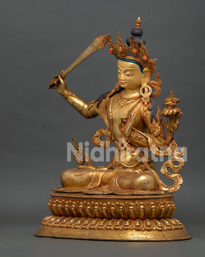 Manjushree Bodhisattva Statue - Symbol of Supreme Wisdom
