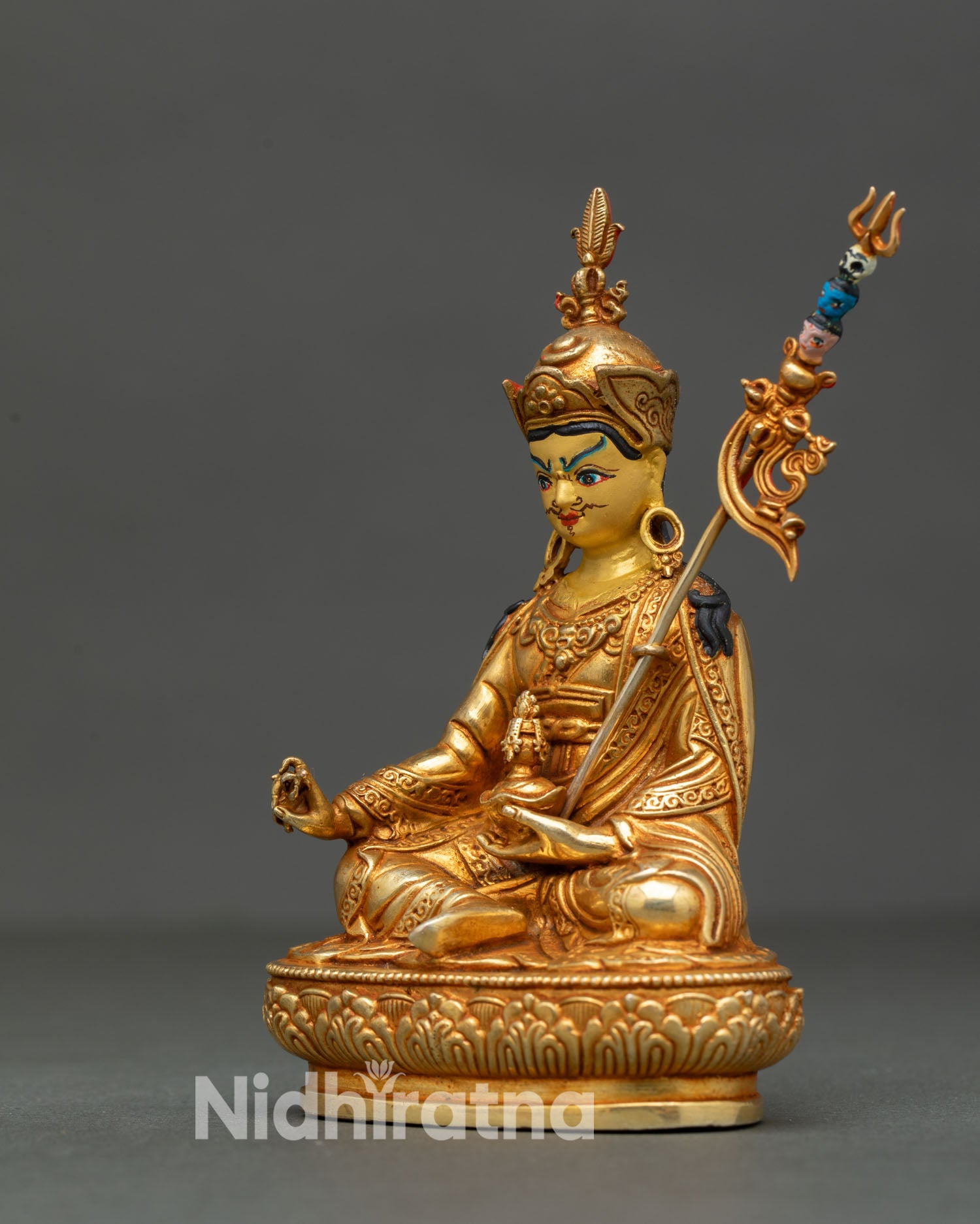 Guru Rinpoche Statue | Himalayan Copper Buddhist Art