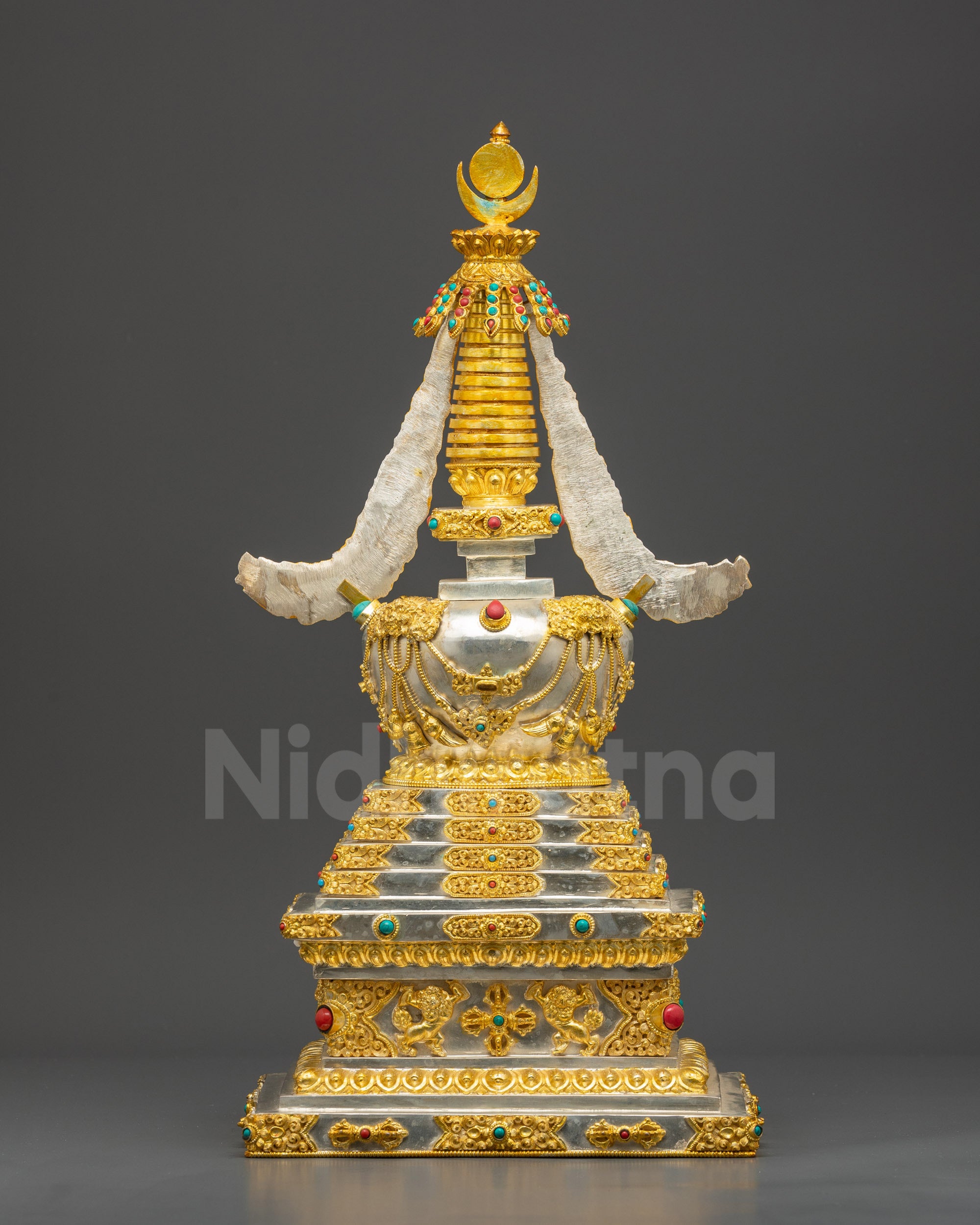 Traditional Tibetan Buddhist Stupa | Handmade Nepalese Shrine
