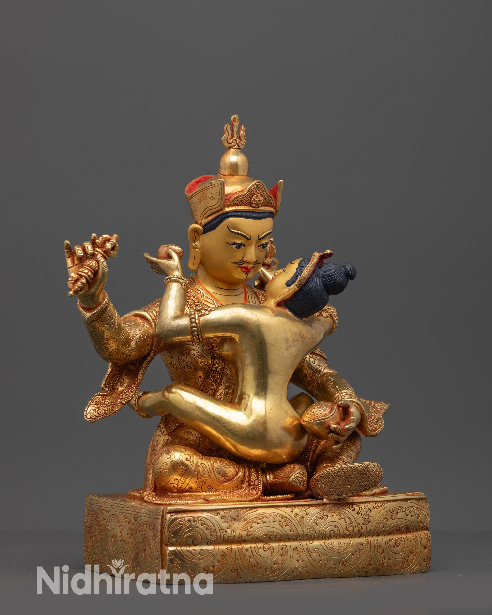 Guru Rinpoche Consort Statue | Traditional Himalayan Craftsmanship