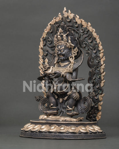 Sakya Mahakala Statue | Fierce Dharma Protector