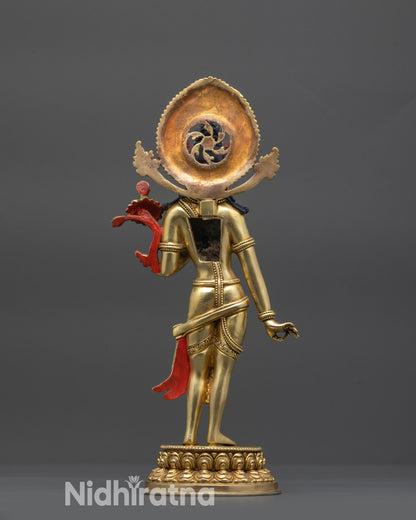 Eight Bodhisattvas Statue Collection | Traditional Nepalese Artistry