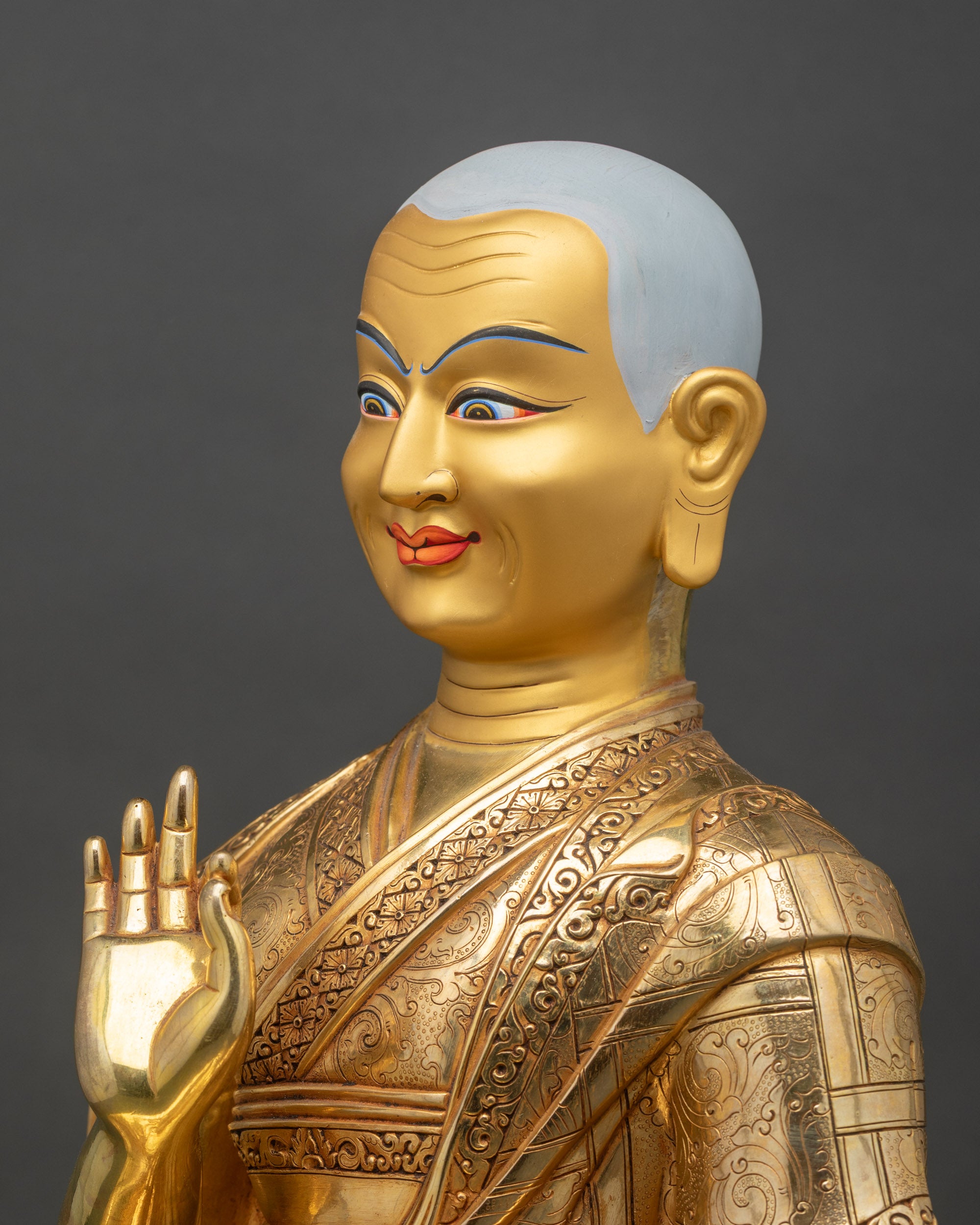 Buddhist Tsongkhapa Set | Handcrafted Trio Set of Buddhist Masters