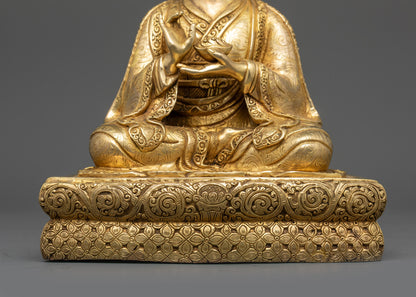 Five Shakya Masters Statue Set | Handcrafted Buddhist Deities from Nepal