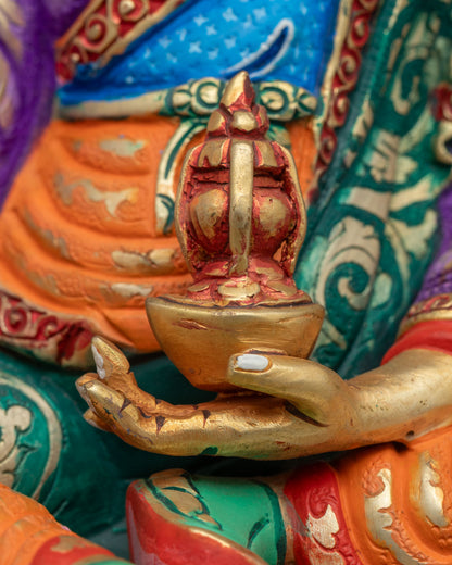Guru Rinpoche Statue | Handcrafted Himalayan Buddhist Sculpture